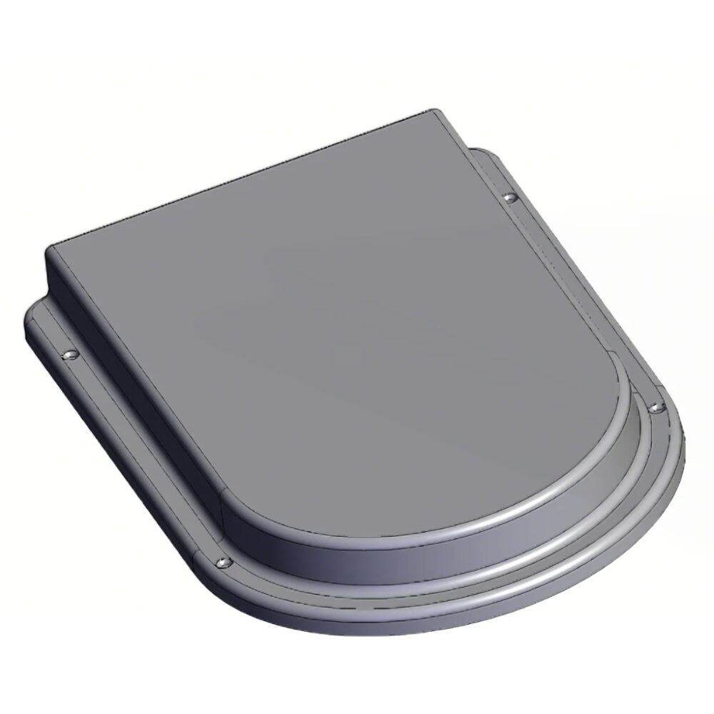 AKW - WC Toilet PLINTH, U-SHAPE (25mm / 50mm) White