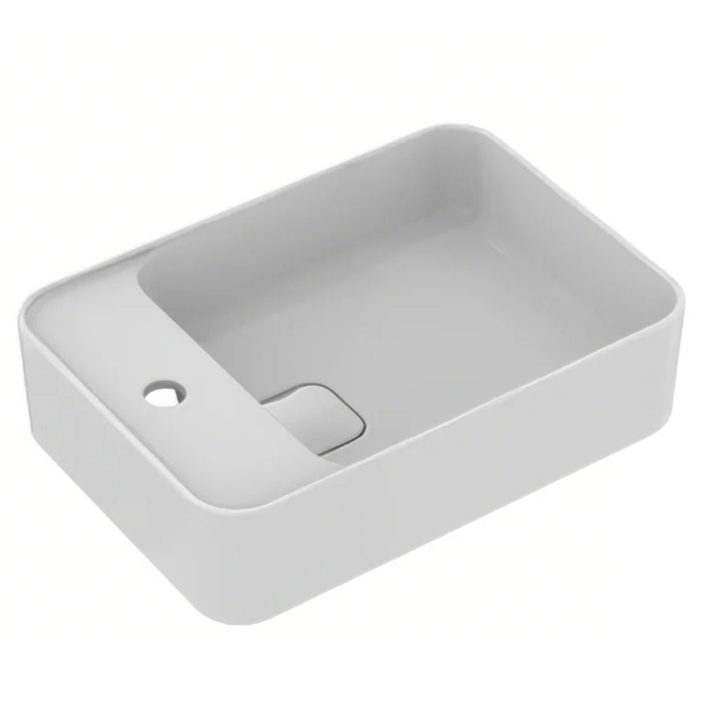 Ideal Standard - STRADA II - Rectangular Vessel Basin & Clicker Waste, Overflow, 1TH, Side Tap Deck (W500 x L350 x H170mm)