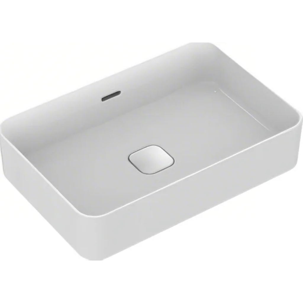 Ideal Standard - STRADA II - Rectangular Vessel Basin, Overflow, No Tap Hole, Chrome Clicker Waste (500 / 600mm)