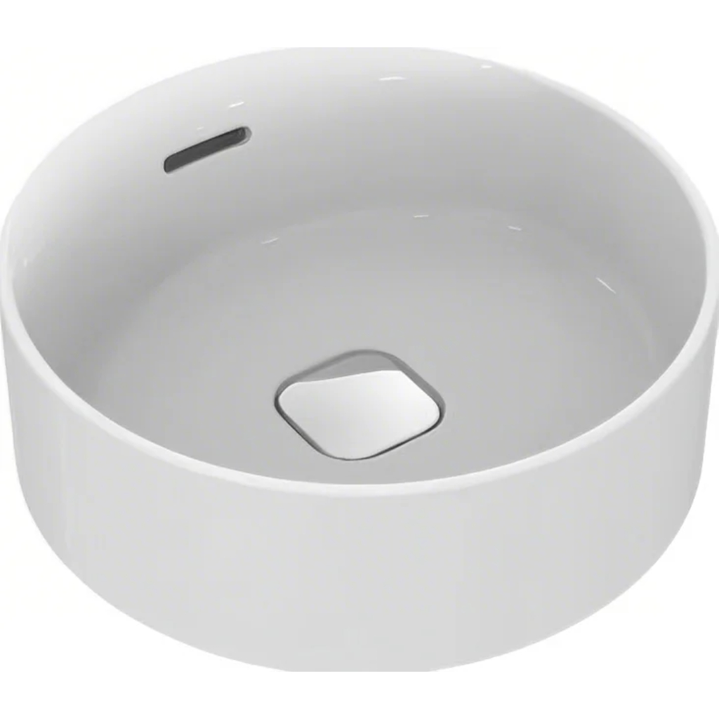 Ideal Standard - STRADA II - Round Vessel Basin & Clicker Waste, Overflow, NTH (380 / 450mm)
