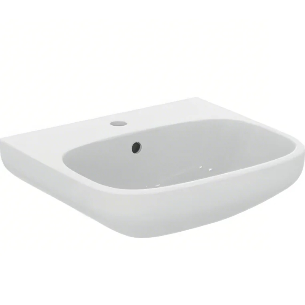 Ideal Standard - i.life A - Space Saving Washbasin, 1TH, Overflow (500 / 550 / 600mm)