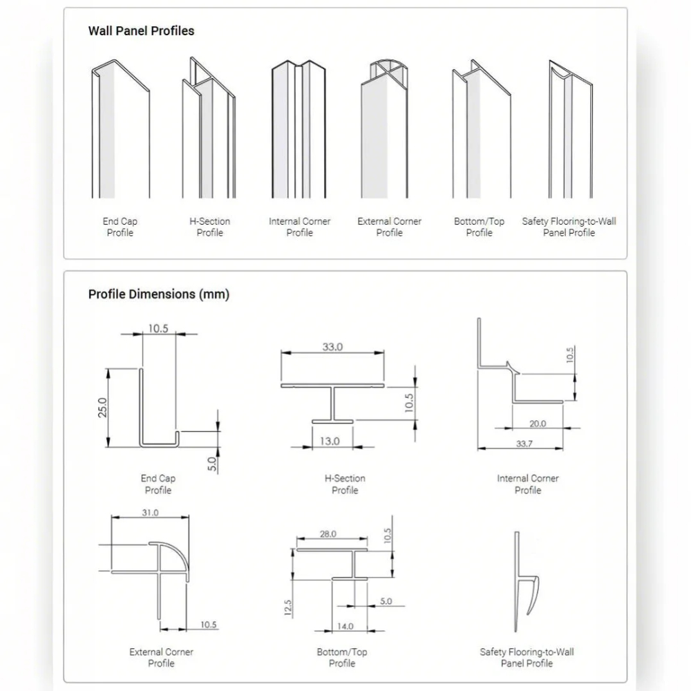 AKW - ALVEO - Profiles & Accessories for Wall Panels