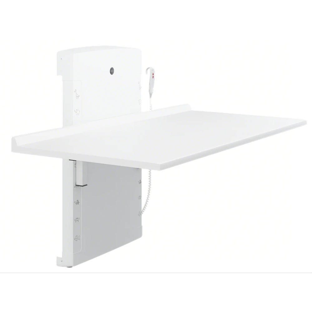 Pressalit - Changing table - 800 x 1800 mm - electrically height adjustable - foldable -Special Order Only