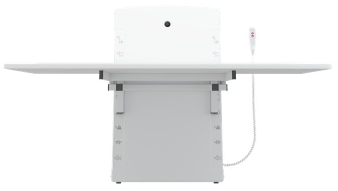 Pressalit - Changing table - 800 x 1800 mm - electrically height adjustable - foldable -Special Order Only - Image 2