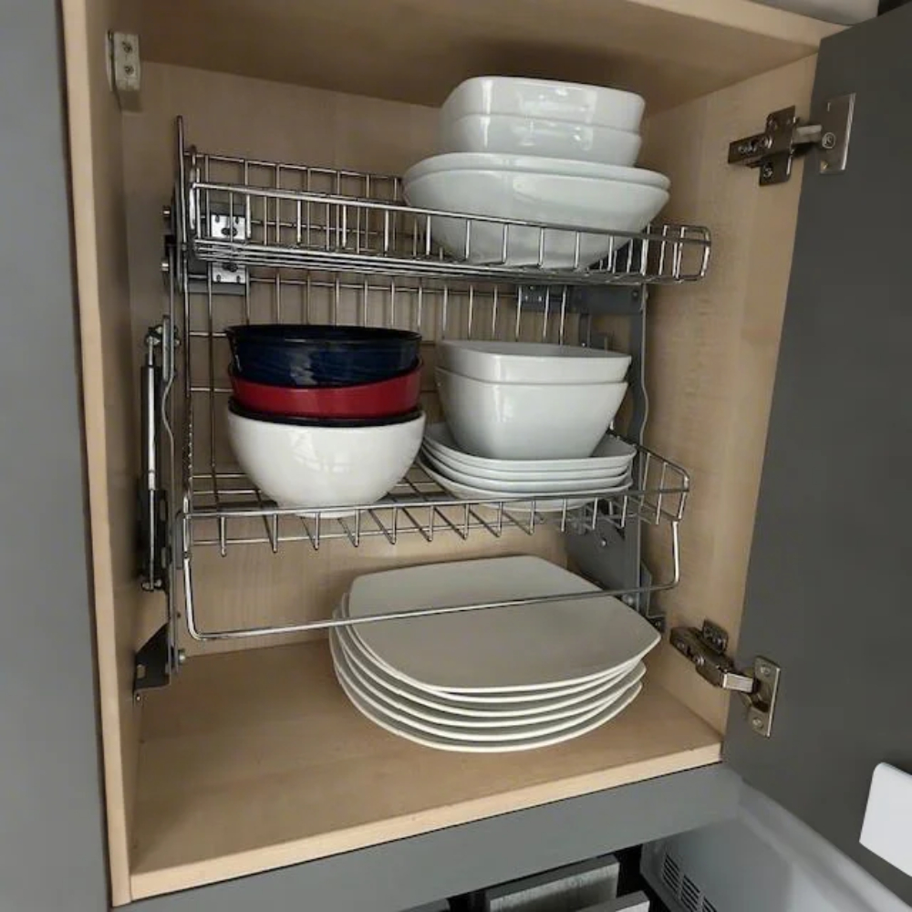 PDBVL4+HK Pull Down Basket - Variable Load & Hinge Kit for 400 wall unit