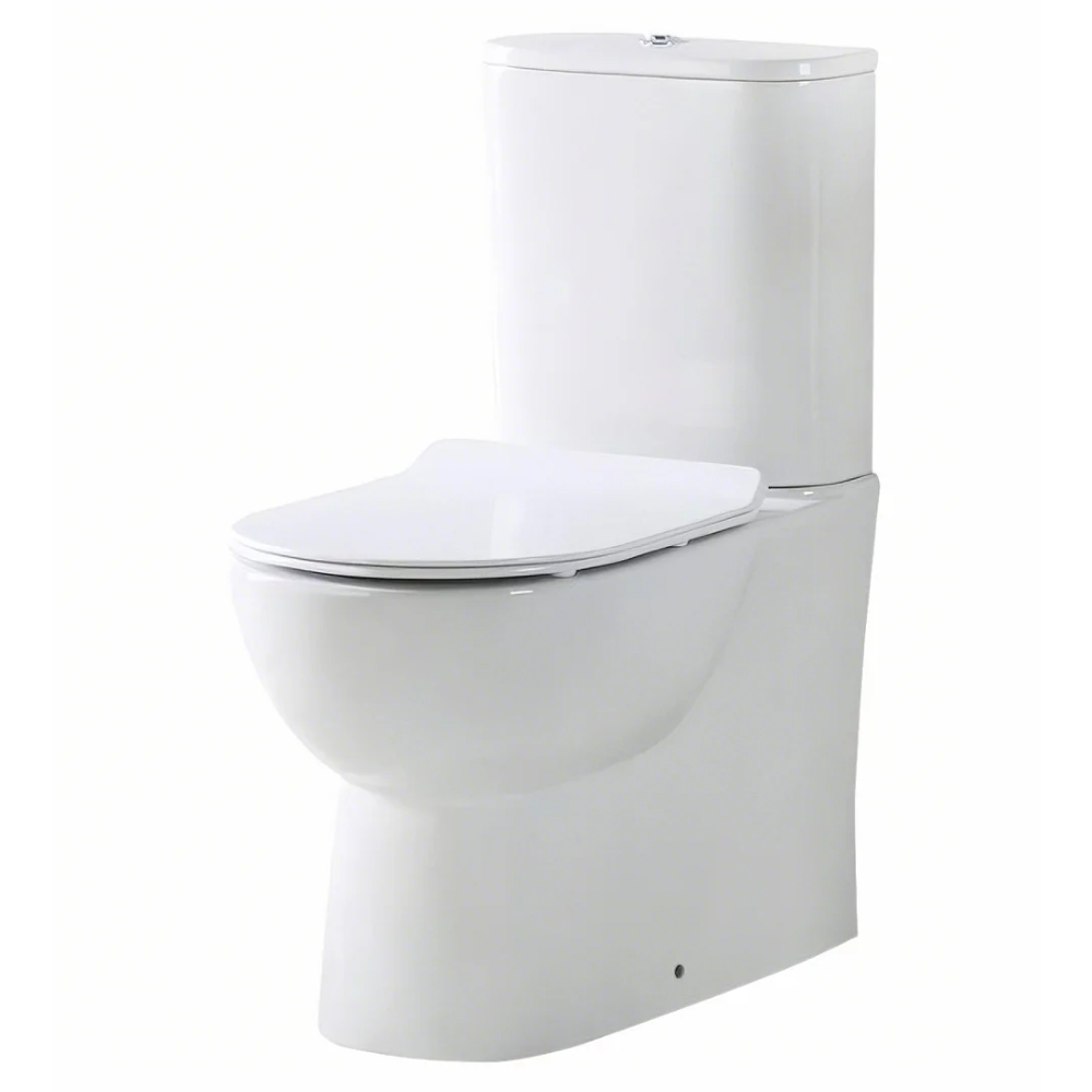 Scudo - BELINI - WC Toilet Pan, Rimless, Closed Back (W365 x D615 x H430mm)