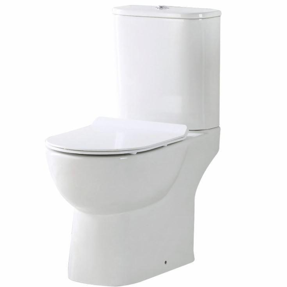 Scudo - BELINI - WC Toilet Pan, Rimless, Open Back (W365 x D615 x H430mm)