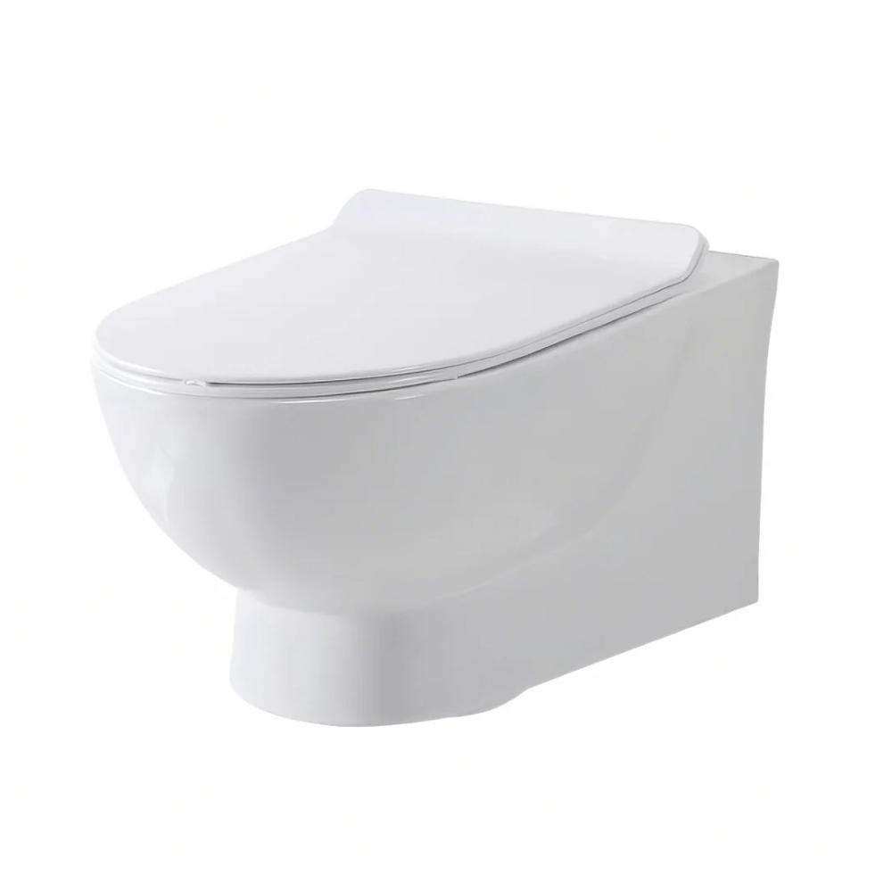 Scudo - BELINI -  WC Toilet Pan, Wall Hung, Rimless (W360 x D495 x H300mm)