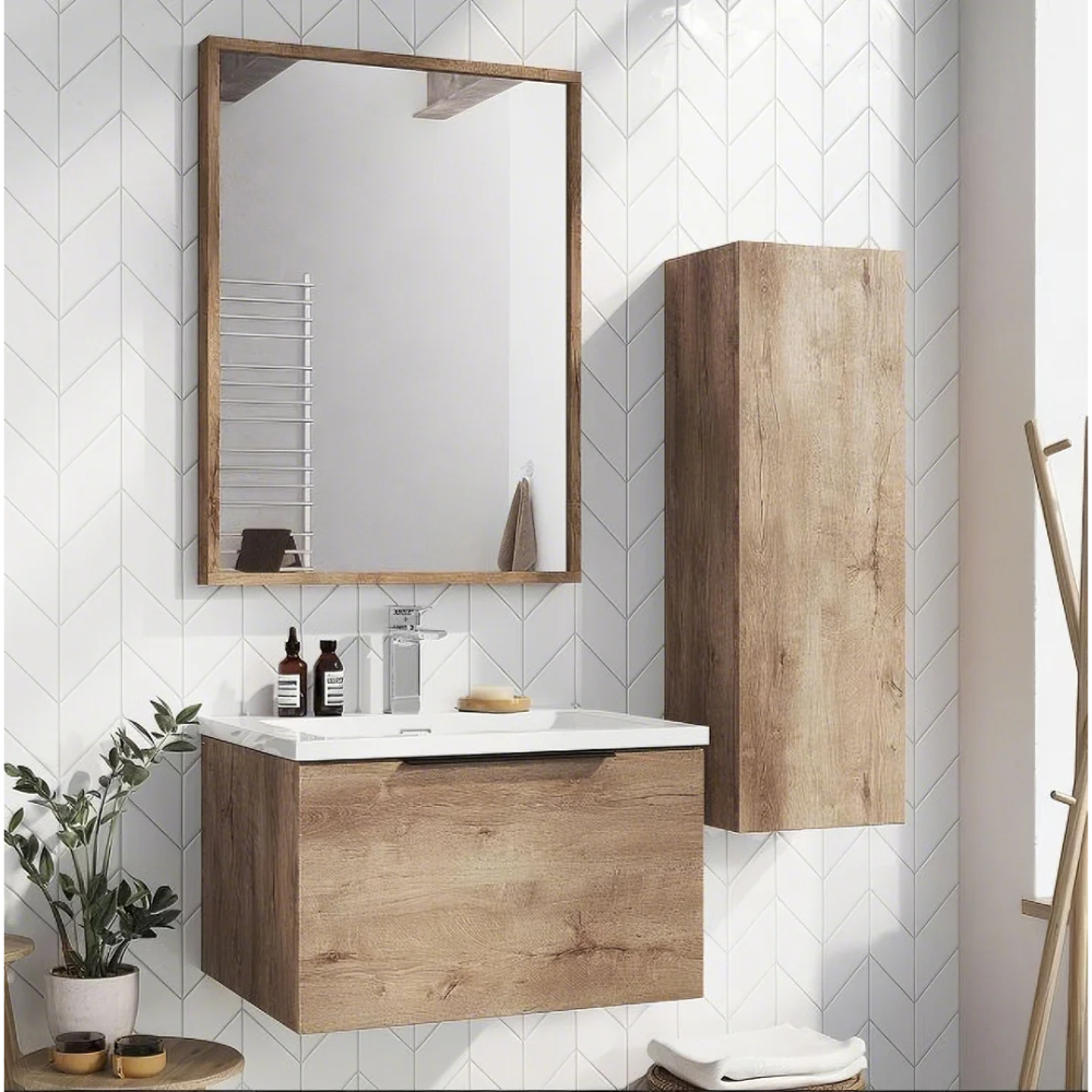 Scudo - AMBIENCE - LED Cabinet, Wall-Hung (800 x 480mm, Colour Options)