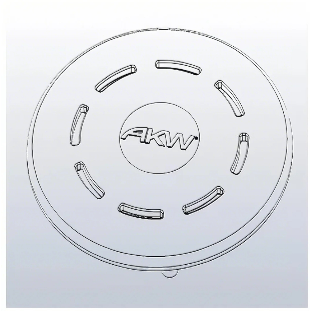 AKW - SPARES - EU Low Height Waste TOP COVER (Plastic / Metal)
