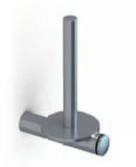 Pressalit - Spare Toilet Paper Holder (Matt Chrome