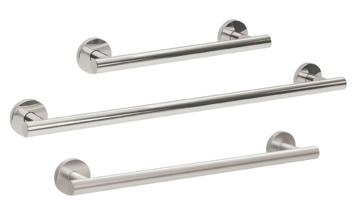 Bathex Yardley 300mm, 450mm, 600mm Straight Grab Rail 